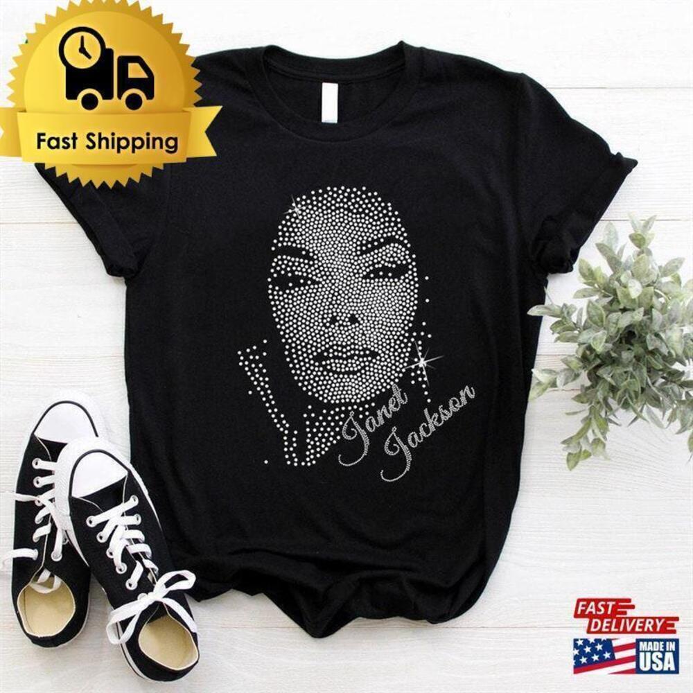 Janet Jackson Bling Graphic Retro Music Fan Streetwear Unisex T-Shirt